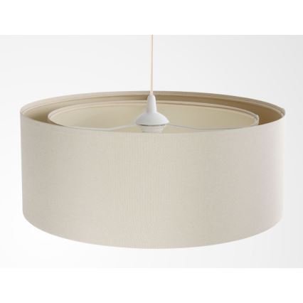 Lampadario a sospensione con cavo BOHO TRINITI 1xE27/60W/230V, diam. 50 cm, colore crema