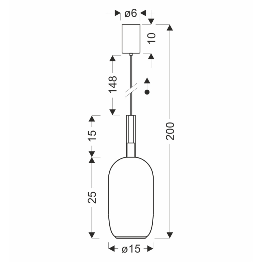 Lampadario a sospensione con cavo BUENO 1xGX53/9W/230V Ø 15 cm marrone fumé