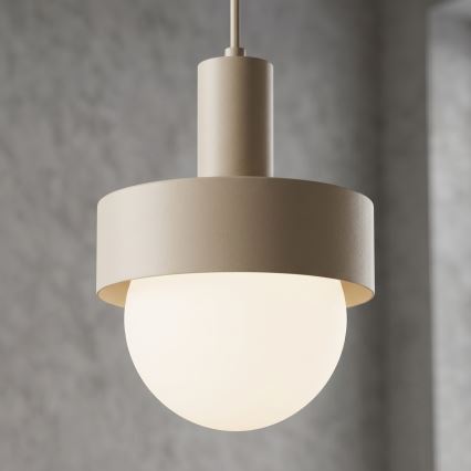 Lampadario a sospensione con cavo CANAN 1xE27/15W/230V pr. 20 cm beige