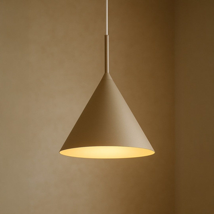 Lampadario a sospensione con cavo CAPITAL 1xGX53/15W/230V Ø 32 cm beige