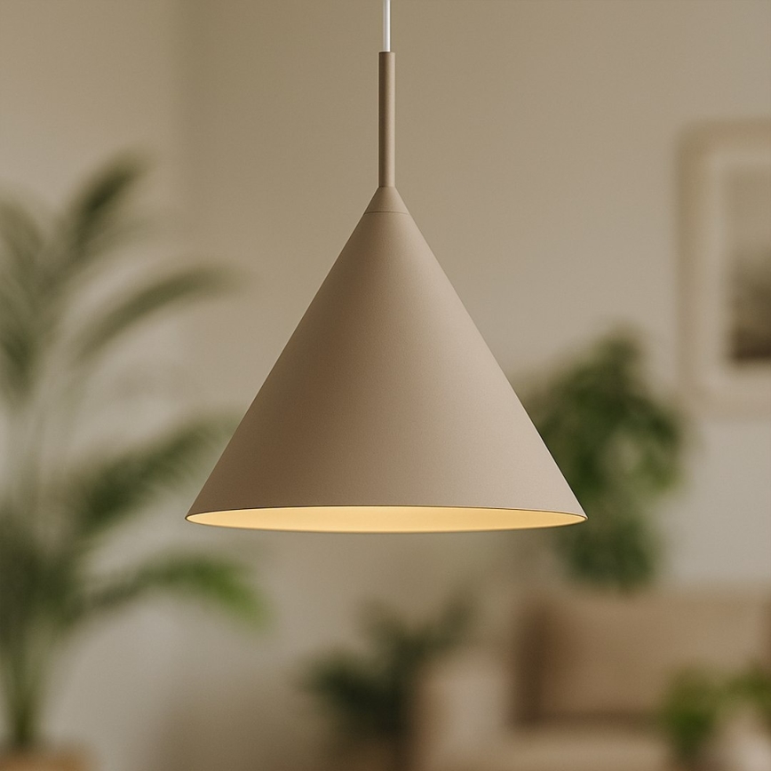 Lampadario a sospensione con cavo CAPITAL 1xGX53/15W/230V Ø 32 cm beige