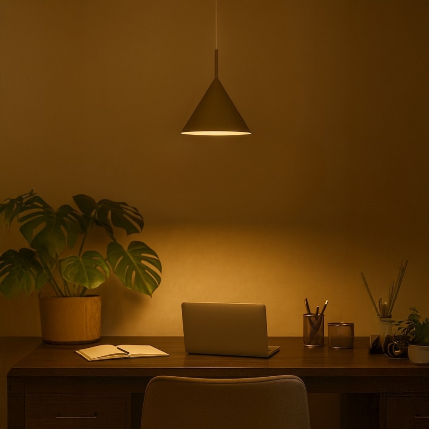 Lampadario a sospensione con cavo CAPITAL 1xGX53/15W/230V Ø 32 cm beige