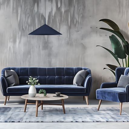 Lampadario a sospensione con cavo CAPITAL 1xGX53/15W/230V Ø 60 cm blu