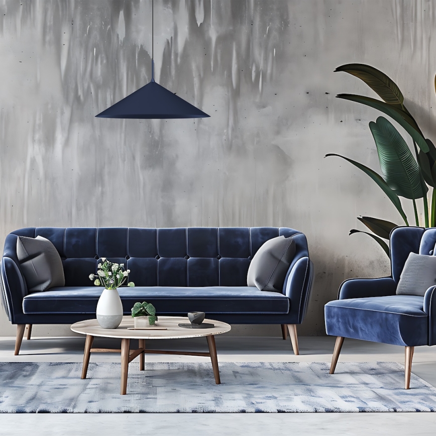 Lampadario a sospensione con cavo CAPITAL 1xGX53/15W/230V Ø 60 cm blu