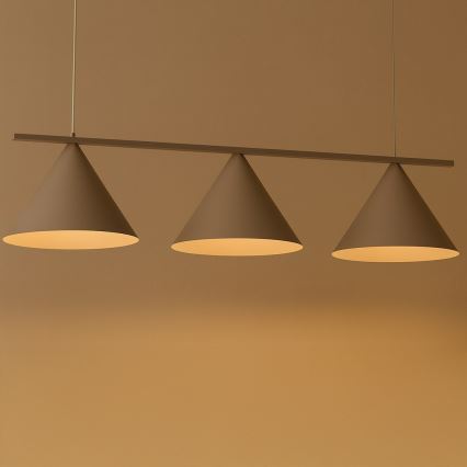 Lampadario a sospensione con cavo CAPITAL 3xGX53/15W/230V, beige