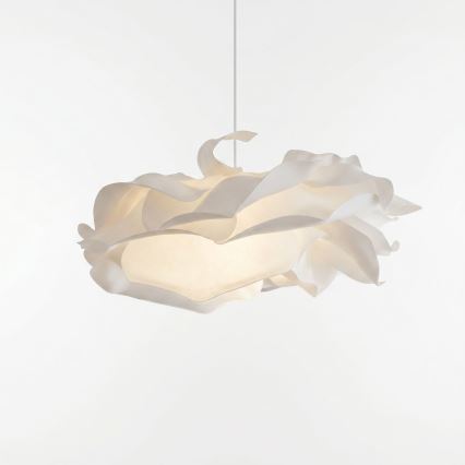Lampadario a sospensione con cavo CLOUDY, 1xE27/40W/230V, bianco