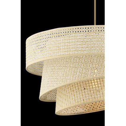 Lampadario a sospensione con cavo COUPER 1xE27/60W/230V colore crema