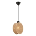 Lampadario a sospensione con cavo DRUM 1xE27/60W/230V marrone