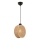Lampadario a sospensione con cavo DRUM 1xE27/60W/230V marrone