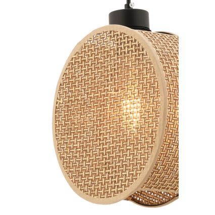 Lampadario a sospensione con cavo DRUM 1xE27/60W/230V marrone