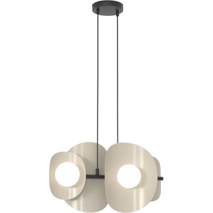Lampadario a sospensione con cavo ELEMENTI 4xG9/8W/230V beige