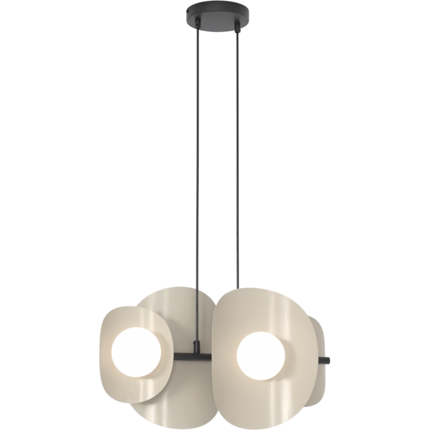 Lampadario a sospensione con cavo ELEMENTI 4xG9/8W/230V beige