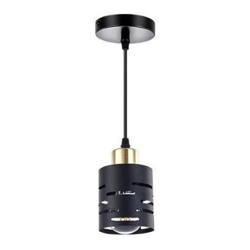 Lampadario a sospensione con cavo ELEN 1xE27/35W/230V nero/oro