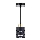 Lampadario a sospensione con cavo ELEN 1xE27/35W/230V nero/oro