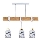 Lampadario a sospensione con cavo ELEN 3xE27/35W/230V bianco/oro/marrone