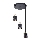 Lampadario a sospensione con cavo ELEN 3xE27/35W/230V Ø 29 cm nero/oro