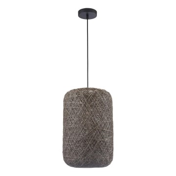 Lampadario a sospensione con cavo ELLEN 1xE27/20W/230V Ø 30 cm antracite