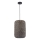 Lampadario a sospensione con cavo ELLEN 1xE27/20W/230V Ø 30 cm antracite