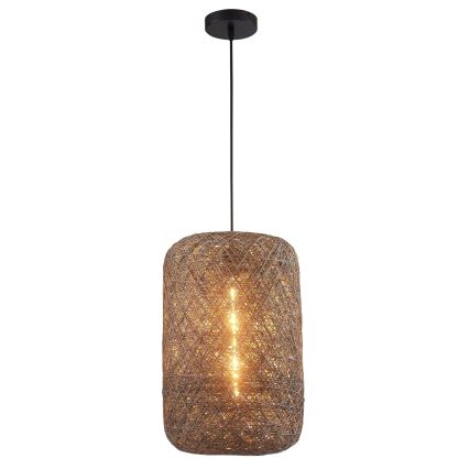 Lampadario a sospensione con cavo ELLEN 1xE27/20W/230V Ø 30 cm antracite