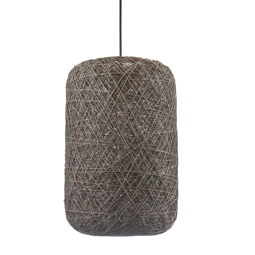 Lampadario a sospensione con cavo ELLEN 1xE27/20W/230V Ø 30 cm antracite