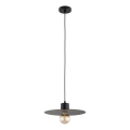 Lampadario a sospensione con cavo EMELI 1xE27/15W/230V nero