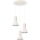 Lampadario a sospensione con cavo ESTRIA 3xE14/10W/230V Ø 30 cm crema