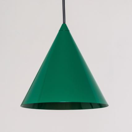 Lampadario a sospensione con cavo ETNA 1xE27/15W/230V, Ø 18,5 cm, verde
