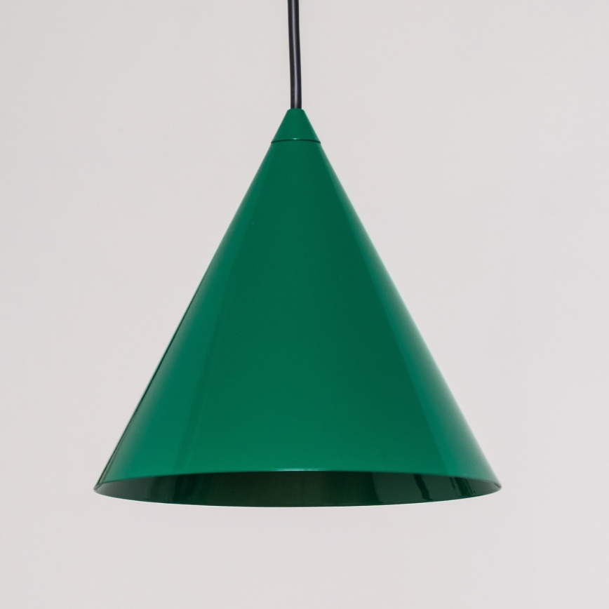 Lampadario a sospensione con cavo ETNA 1xE27/15W/230V, Ø 18,5 cm, verde