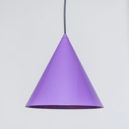 Lampadario a sospensione con cavo ETNA 1xE27/15W/230V Ø 25 cm, viola