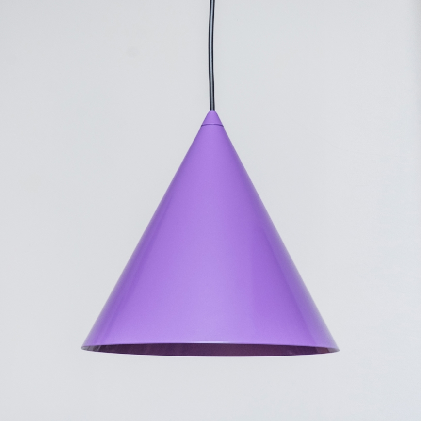 Lampadario a sospensione con cavo ETNA 1xE27/15W/230V Ø 25 cm, viola
