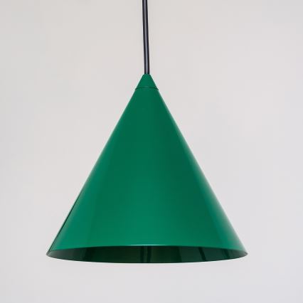Lampadario a sospensione con cavo ETNA II 1xE27/15W/230V, Ø 18,5 cm, verde