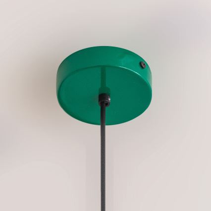 Lampadario a sospensione con cavo ETNA II 1xE27/15W/230V, Ø 18,5 cm, verde