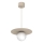 Lampadario a sospensione con cavo FLAT 1xE27/15W/230V beige