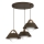 Lampadario a sospensione con cavo FUNDA 3xE27/15W/230V marrone