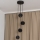 Lampadario a sospensione con cavo GAMBIT 4xGU10/10W/230V nero