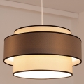 Lampadario a sospensione con cavo GRACE 1xE27/60W/230V Ø 40 cm crema/grigio