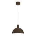Lampadario a sospensione con cavo HANDA 1xE27/15W/230V marrone