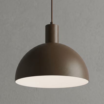 Lampadario a sospensione con cavo HANDA 1xE27/15W/230V marrone