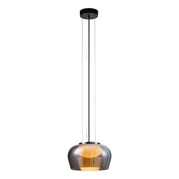 Lampadario a sospensione con cavo INSIEME 1xGX53/10W/230V Ø 35 cm nero fumé