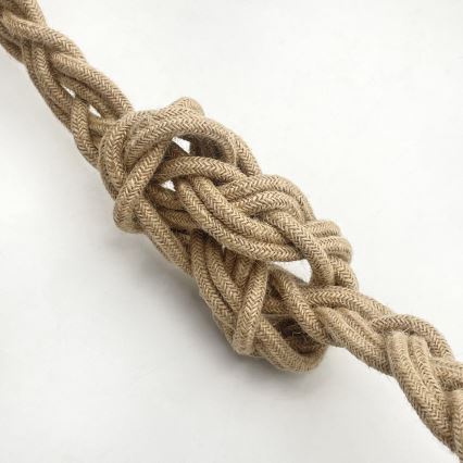 Lampadario a sospensione con cavo LOOMIS 5xE27/15W/230V 83 cm beige/rovere