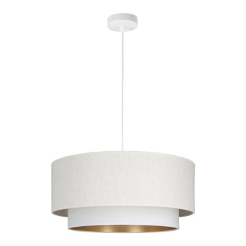 Lampadario a sospensione con cavo NATIA 1xE27/60W/230V bianco