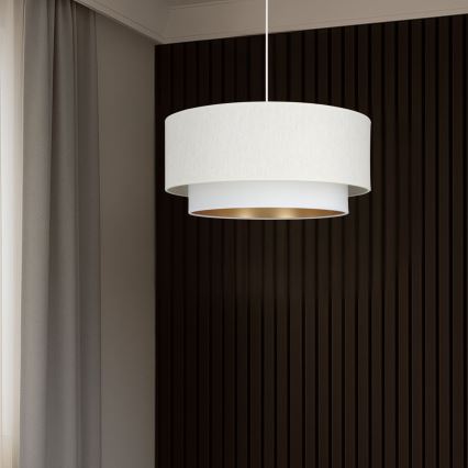 Lampadario a sospensione con cavo NATIA 1xE27/60W/230V bianco