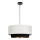 Lampadario a sospensione con cavo NATIA 1xE27/60W/230V Ø 45 cm bianco/nero