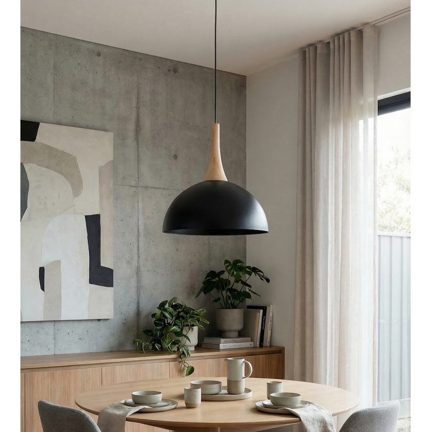 Lampadario a sospensione con cavo NAUTICA 1xGX53/12W/230V nero