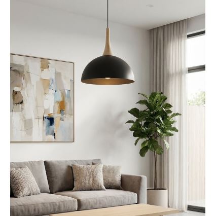 Lampadario a sospensione con cavo NAUTICA 1xGX53/12W/230V nero