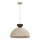 Lampadario a sospensione con cavo NEVIS 1xE27/15W/230V Ø 38 cm beige