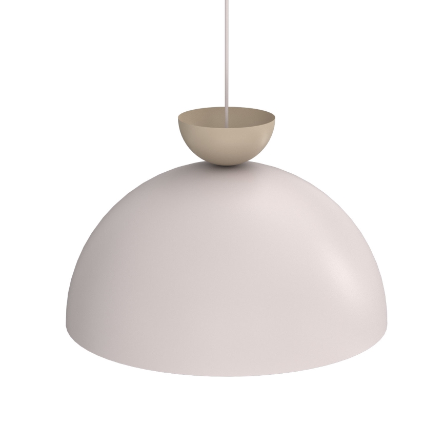 Lampadario a sospensione con cavo NEVIS 1xE27/15W/230V Ø 50 cm crema