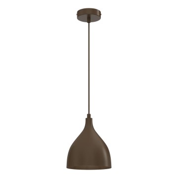 Lampadario a sospensione con cavo NOAK CLASSIC 1xE27/15W/230V marrone