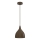Lampadario a sospensione con cavo NOAK CLASSIC 1xE27/15W/230V marrone