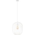 Lampadario a sospensione con cavo OVELLA 1xE27/15W/230V Ø 34 cm crema